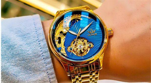 sewor mechanical watch automatic movement watch stainless steel men's casual fashion watch sew09-2, Slivery;brown
sewor mechanical watch automatic movement watch stainless steel men's casual fashion watch sew09-2, Slivery;brown