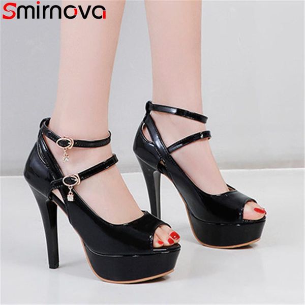 smirnova thin high heels sandals women peep toe buckle summer platform sandals fashion party wedding shoes woman, Black
smirnova thin high heels sandals women peep toe buckle summer platform sandals fashion party wedding shoes woman, Black