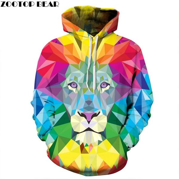 women's hoodies & sweatshirts 3d colorful lion men women hooded autumn novelty pullover male tracksuits fashion printed casual outwear, Black
women's hoodies & sweatshirts 3d colorful lion men women hooded autumn novelty pullover male tracksuits fashion printed casual outwear, Black