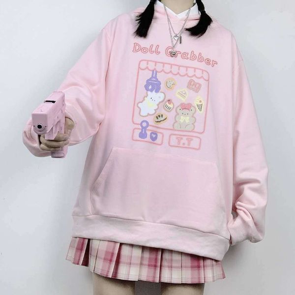 new deeptown kawaii winter 2021 fashion print sweatshirt long sleeve pink puloer cute plus veet hoodies women ytlj, Black
new deeptown kawaii winter 2021 fashion print sweatshirt long sleeve pink puloer cute plus veet hoodies women ytlj, Black