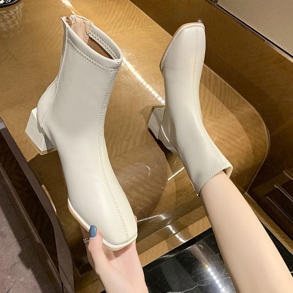 boots 2021 fashion square toe short women autumn winter tube warm soft beige brand design shoes female, Black
boots 2021 fashion square toe short women autumn winter tube warm soft beige brand design shoes female, Black
