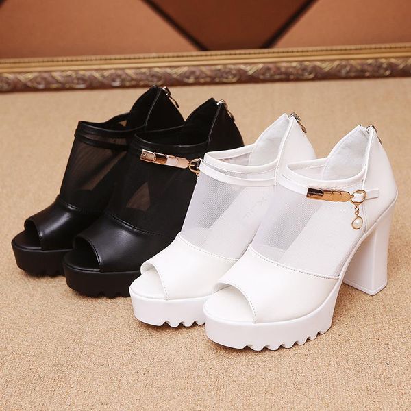 dress shoes 2021 summer high-heeled fish mouth thick-heeled sandals women's casual platform, Black
dress shoes 2021 summer high-heeled fish mouth thick-heeled sandals women's casual platform, Black