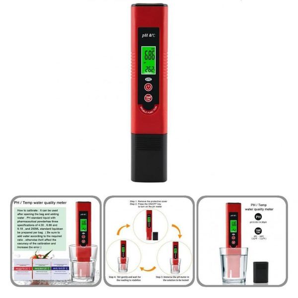 watering equipments plastic practical professional digital ph tester red meter hanging buckle for drinking water
watering equipments plastic practical professional digital ph tester red meter hanging buckle for drinking water
