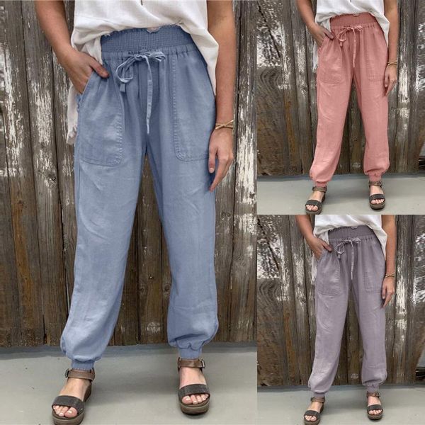women's pants & capris women cotton linen plus szie solid elastic waist wide leg trousers pocket casual loose clothes pantalones de muj, Black;white
women's pants & capris women cotton linen plus szie solid elastic waist wide leg trousers pocket casual loose clothes pantalones de muj, Black;white