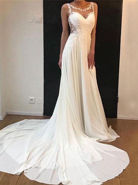 2021 new beach vestido de noiva a-line cap sleeves chiffon lace dubai arabic boho wedding gown bridal es 7ikm, White
2021 new beach vestido de noiva a-line cap sleeves chiffon lace dubai arabic boho wedding gown bridal es 7ikm, White
