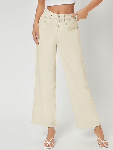 stone wash middle-waisted straight jeans d3es#, Blue
stone wash middle-waisted straight jeans d3es#, Blue