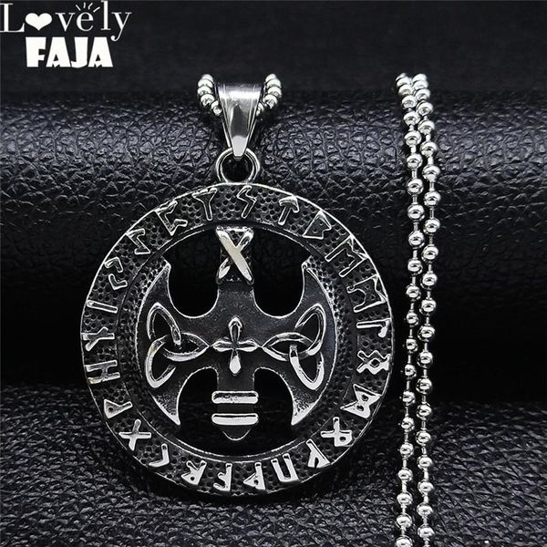pendant necklaces stainless steel viking divination alphabet irish knot chain silver color long round necklace jewelry bijoux n2251s03
pendant necklaces stainless steel viking divination alphabet irish knot chain silver color long round necklace jewelry bijoux n2251s03