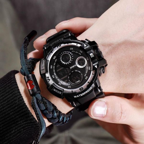 wristwatches men luminous sports watch with led dispaly multi-function waterproof adjustable strap snap button durable for daily life d88, Slivery;brown
wristwatches men luminous sports watch with led dispaly multi-function waterproof adjustable strap snap button durable for daily life d88, Slivery;brown