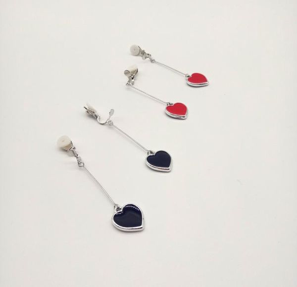 clip-on & screw back earrings no hole fashion clip heart, Silver
clip-on & screw back earrings no hole fashion clip heart, Silver