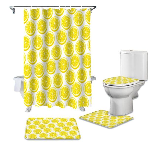 summer style yellow fruit shower curtain set for bathroom bath mat rug carpet for toilet lid cover bathtub home decor gift
summer style yellow fruit shower curtain set for bathroom bath mat rug carpet for toilet lid cover bathtub home decor gift