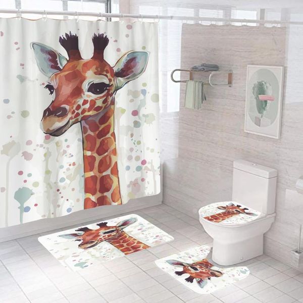 shower curtains 3d bathroom sets the animal head curtain with hooks waterproof non-slip rugs toilet lid cover bath mat
shower curtains 3d bathroom sets the animal head curtain with hooks waterproof non-slip rugs toilet lid cover bath mat