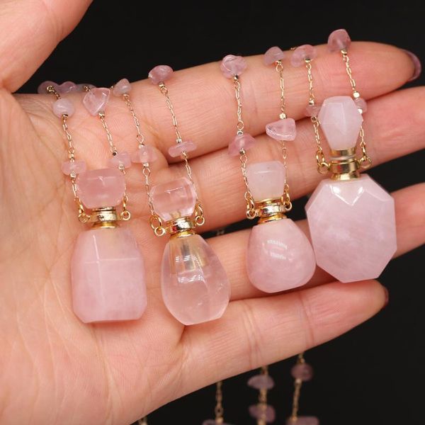pendant necklaces multiple shape natural stone necklace rose quartzs gravel for makling jewelry length 60+5cm, Silver
pendant necklaces multiple shape natural stone necklace rose quartzs gravel for makling jewelry length 60+5cm, Silver