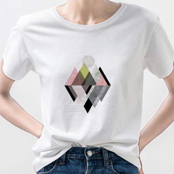 women's t-shirt triangle geometry fashion t shirt women short sleeve ropa mujer supernatural oversize 2021 street style 90s aesthetic d, White
women's t-shirt triangle geometry fashion t shirt women short sleeve ropa mujer supernatural oversize 2021 street style 90s aesthetic d, White
