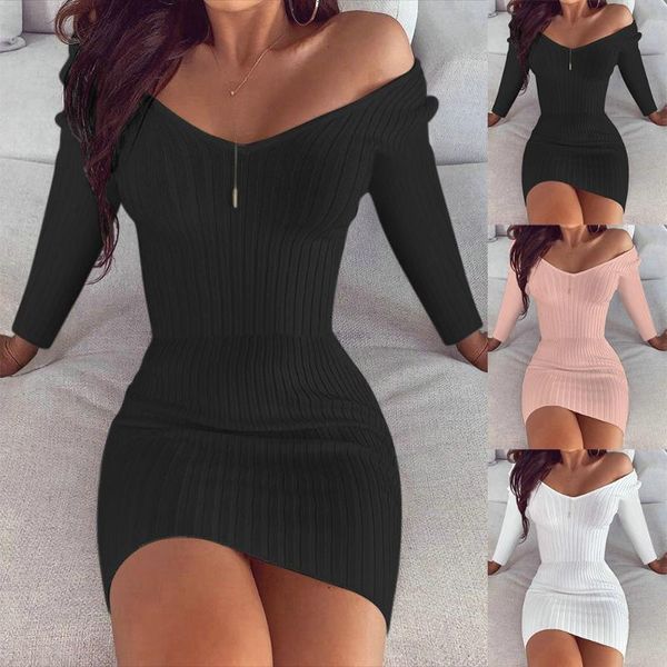 casual dresses skinny above knee woman dress solid color v-neck party & club vestidos fall for women lonf sleeve bodycon d30, Black;gray
casual dresses skinny above knee woman dress solid color v-neck party & club vestidos fall for women lonf sleeve bodycon d30, Black;gray