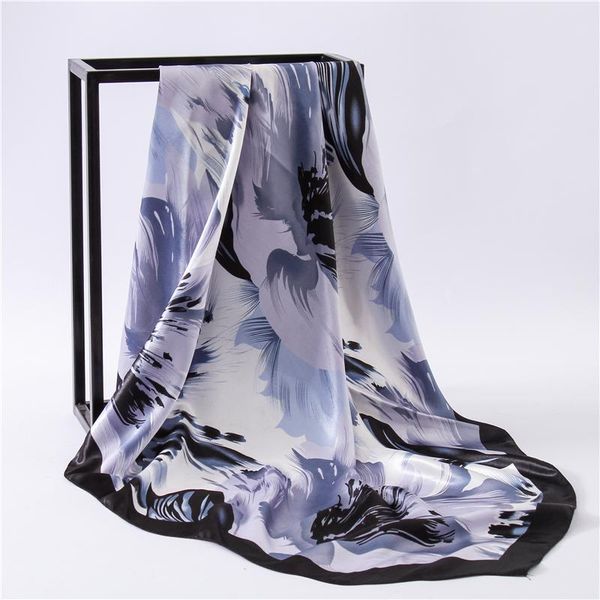 scarves silk scarf print design large hijab fashion female square head wraps for women bandana lady headkerchief summer, Blue;gray
scarves silk scarf print design large hijab fashion female square head wraps for women bandana lady headkerchief summer, Blue;gray