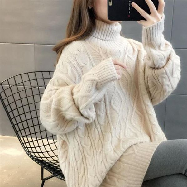 women sweater autumn spring batwing sleeve loose femme turtleneck knitted sweater long sleeve casual pullovers sweter mujer 30, White;black
women sweater autumn spring batwing sleeve loose femme turtleneck knitted sweater long sleeve casual pullovers sweter mujer 30, White;black