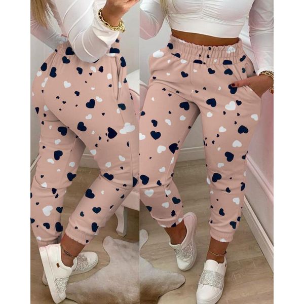women's pants & capris women trousers harem a heart print gradient fashion bottoms casual style travel home spring and autumn 2021, Black;white
women's pants & capris women trousers harem a heart print gradient fashion bottoms casual style travel home spring and autumn 2021, Black;white