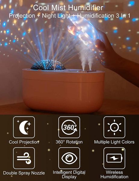 essential oils diffusers ultrasonic cool mist humidifier air humidifiers 6 mode night light 360° rotational projection low decibel for baby
essential oils diffusers ultrasonic cool mist humidifier air humidifiers 6 mode night light 360° rotational projection low decibel for baby