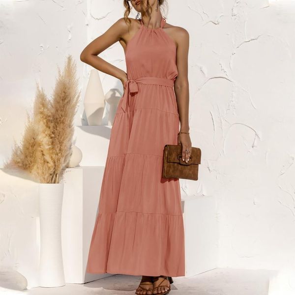 casual dresses summer long dresssolid color black halter strapless 2021 yellow sundress vacation clothes for women, Black;gray
casual dresses summer long dresssolid color black halter strapless 2021 yellow sundress vacation clothes for women, Black;gray