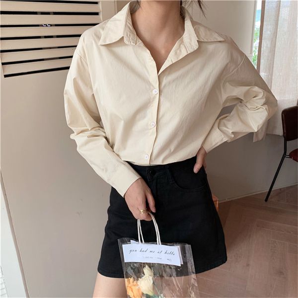 2021 new spring autumn ol elegant basic lapel formal shirt women blouses loose long sleeve work wear woman clothes 6050, Black
2021 new spring autumn ol elegant basic lapel formal shirt women blouses loose long sleeve work wear woman clothes 6050, Black