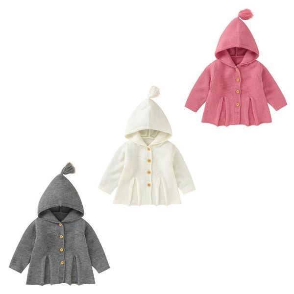 jackets baby girl boy fall winter casual solid knitted coat jacket cardigan 3-24m infant toddler cute hooded outwear knitwear outfits, Blue;gray
jackets baby girl boy fall winter casual solid knitted coat jacket cardigan 3-24m infant toddler cute hooded outwear knitwear outfits, Blue;gray
