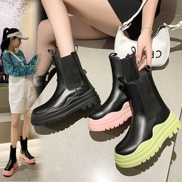 fried street chimney short 2021 summer korean small breathable thin mh thick soled martin boot, Black
fried street chimney short 2021 summer korean small breathable thin mh thick soled martin boot, Black