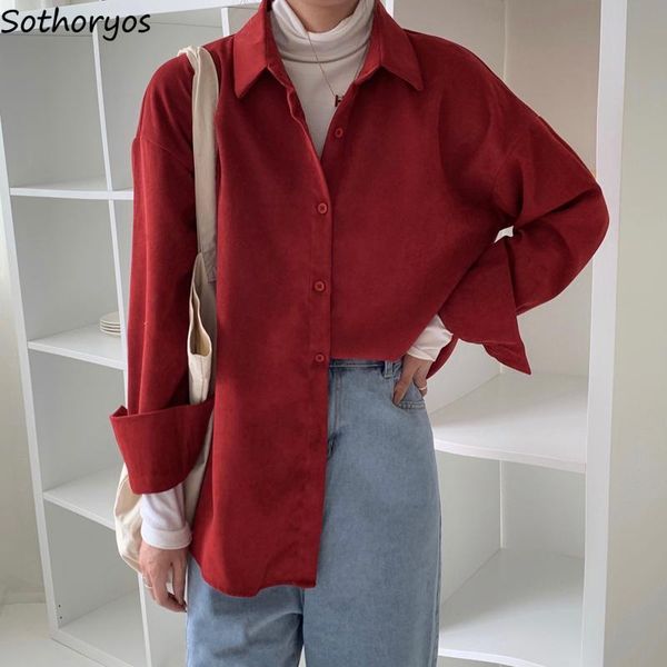 women's blouses & shirts women solid casual all-match female long sleeve office lady loose korean style simple fashion vintage cloth, White
women's blouses & shirts women solid casual all-match female long sleeve office lady loose korean style simple fashion vintage cloth, White