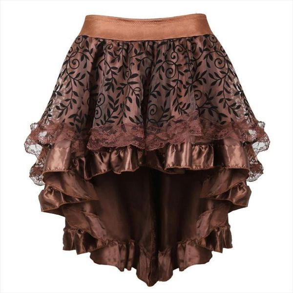 steampunk gothic asymmetrical high women skirts low burlesque floral lace ruffles skirt showgirls fashion dance, Black
steampunk gothic asymmetrical high women skirts low burlesque floral lace ruffles skirt showgirls fashion dance, Black