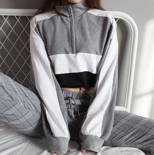 new fashion womens hoodies autumn turtleneck women patchwork long sleeve pullovers t-shirt drop shipping good quality, Black
new fashion womens hoodies autumn turtleneck women patchwork long sleeve pullovers t-shirt drop shipping good quality, Black