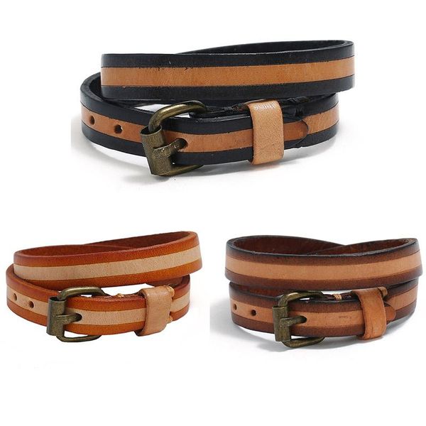 tennis simple vintage single long belt leather bracelets genuine bangles adjustable wristbands women men arm jewelry, Golden;silver
tennis simple vintage single long belt leather bracelets genuine bangles adjustable wristbands women men arm jewelry, Golden;silver
