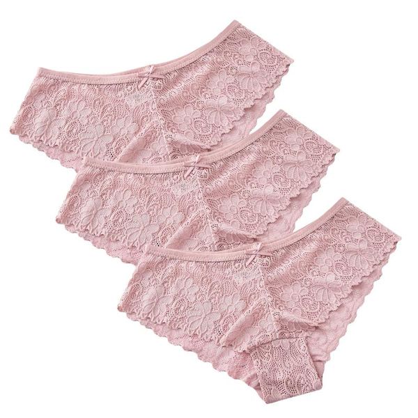 women's panties 3pc women flowers lace underwear knicker lingerie female thong briefs ladies floral pantys underpants, Black;pink
women's panties 3pc women flowers lace underwear knicker lingerie female thong briefs ladies floral pantys underpants, Black;pink
