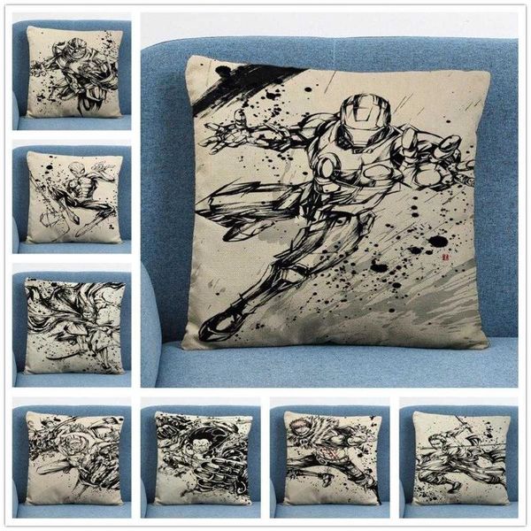 cushion/decorative pillow one piece ink painting cartoon character linen cushion cover case for home sofa car decor pillowcase45x45cm
cushion/decorative pillow one piece ink painting cartoon character linen cushion cover case for home sofa car decor pillowcase45x45cm