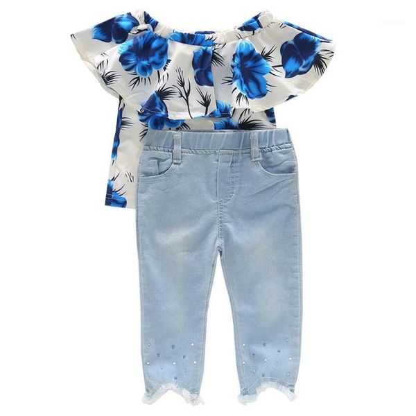 clothing sets summer blue rose kids denim for girl ruffle girls clothes jeans set 2021 2pcs tees+denim pant baby outfits d301, White
clothing sets summer blue rose kids denim for girl ruffle girls clothes jeans set 2021 2pcs tees+denim pant baby outfits d301, White