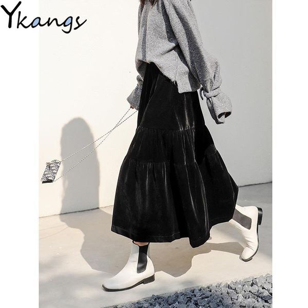 2021 veet long women autumn winter black high waist pleated skirt vintage korean style female midi saia yuqk
2021 veet long women autumn winter black high waist pleated skirt vintage korean style female midi saia yuqk