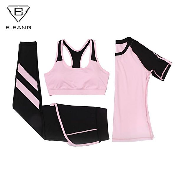 b.bang women quick dry yoga sets for gym running yoga t-shirt & sports bra vest & fitness pants workout sports suit set, White;red
b.bang women quick dry yoga sets for gym running yoga t-shirt & sports bra vest & fitness pants workout sports suit set, White;red