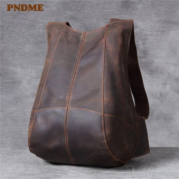 backpack pndme simple crazy horse leather men's women's vintage casual genuine designer small bagpack
backpack pndme simple crazy horse leather men's women's vintage casual genuine designer small bagpack