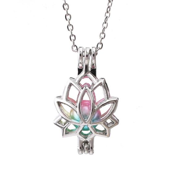 pendant necklaces 1pc hollow lotus flower pearl cages necklace jewelry with 20'' stainless steel chain for pearls essential oil lo, Silver
pendant necklaces 1pc hollow lotus flower pearl cages necklace jewelry with 20'' stainless steel chain for pearls essential oil lo, Silver