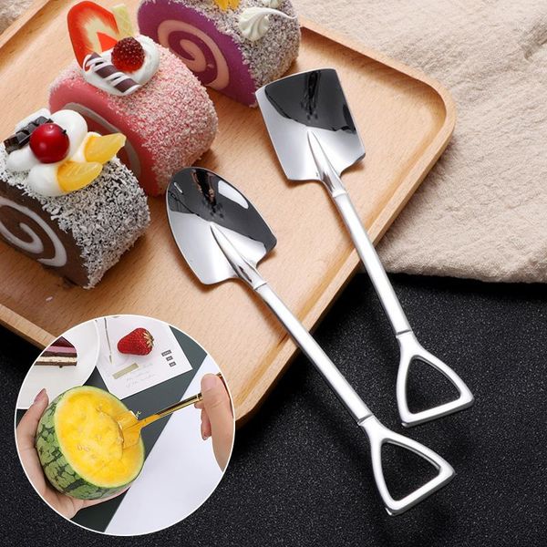 spoons 1pcs stainless steel spade creative teaspoons coffee stirring tool ice cream dessert spoon kitchen tableware
spoons 1pcs stainless steel spade creative teaspoons coffee stirring tool ice cream dessert spoon kitchen tableware