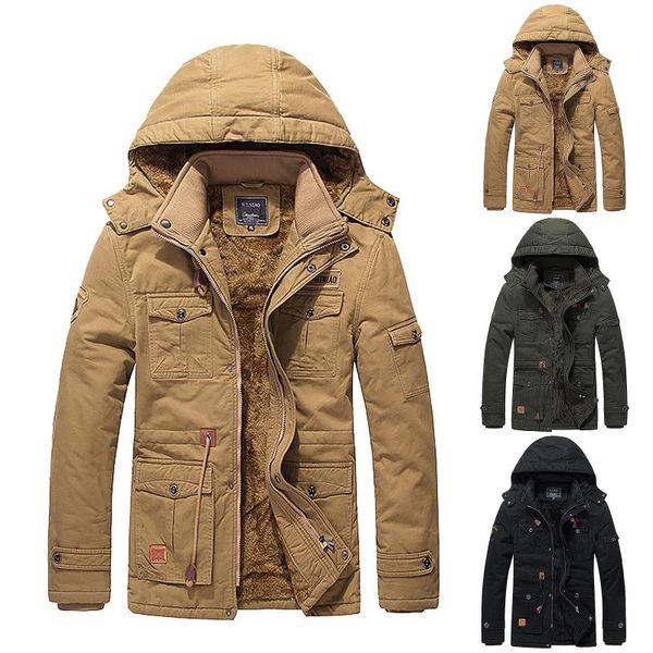 men's jackets winter hooded windproof male solid solor long sleeve soft coat windbreaker multi-pocket shell jacket 2021, Black;brown
men's jackets winter hooded windproof male solid solor long sleeve soft coat windbreaker multi-pocket shell jacket 2021, Black;brown