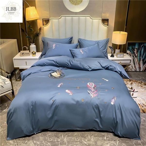 bedding sets luxury 100% egyptian cotton feather embroidery set double duvet cover bed linen fitted sheet pillowcase home textile
bedding sets luxury 100% egyptian cotton feather embroidery set double duvet cover bed linen fitted sheet pillowcase home textile