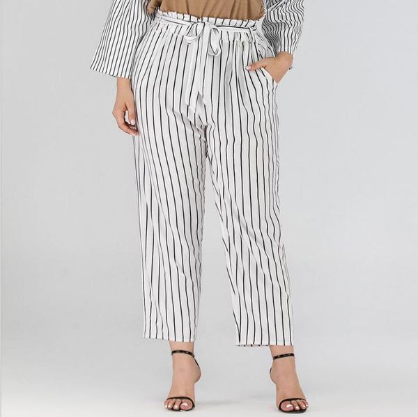 women's pants & capris summer autumn plus size 3xl 4xl wide leg women striped high waist loose sashes lacing black white big ladies
women's pants & capris summer autumn plus size 3xl 4xl wide leg women striped high waist loose sashes lacing black white big ladies