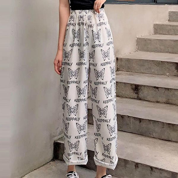 women's pants & capris wild fashion y2k butterfly 2021 summer print student high waist casual loose thin wide-leg trousers punk streetw, Black;white
women's pants & capris wild fashion y2k butterfly 2021 summer print student high waist casual loose thin wide-leg trousers punk streetw, Black;white