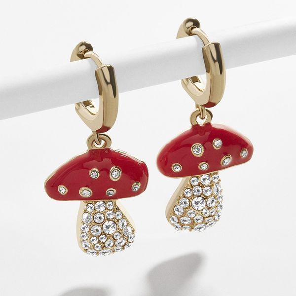 transparent rhinestone sppoted enamel red mushroom earrings for women gold copper small circle huggies earring wholesale jewelry, Silver
transparent rhinestone sppoted enamel red mushroom earrings for women gold copper small circle huggies earring wholesale jewelry, Silver