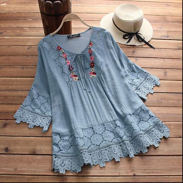 zanzea 2021 summer lace crochet blouse women patchwork lace up shirts chemise hollow tunic casual tee plus size, White
zanzea 2021 summer lace crochet blouse women patchwork lace up shirts chemise hollow tunic casual tee plus size, White
