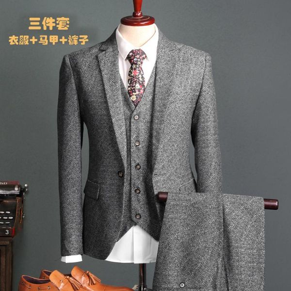 men's suits & blazers 2021 casual suit korean version of the wind slim stripe solid color three-piece groom groomsmen wedding banquet d, White;black
men's suits & blazers 2021 casual suit korean version of the wind slim stripe solid color three-piece groom groomsmen wedding banquet d, White;black