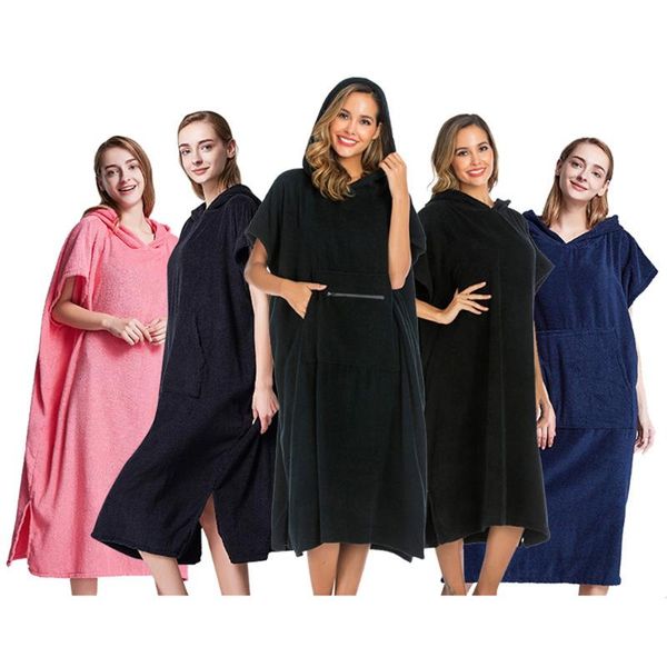 cover-ups 2021 solid black color thick robe surfing poncho towel wet hoodie cloak beach skirt 110x75cm with pocket + no style
cover-ups 2021 solid black color thick robe surfing poncho towel wet hoodie cloak beach skirt 110x75cm with pocket + no style