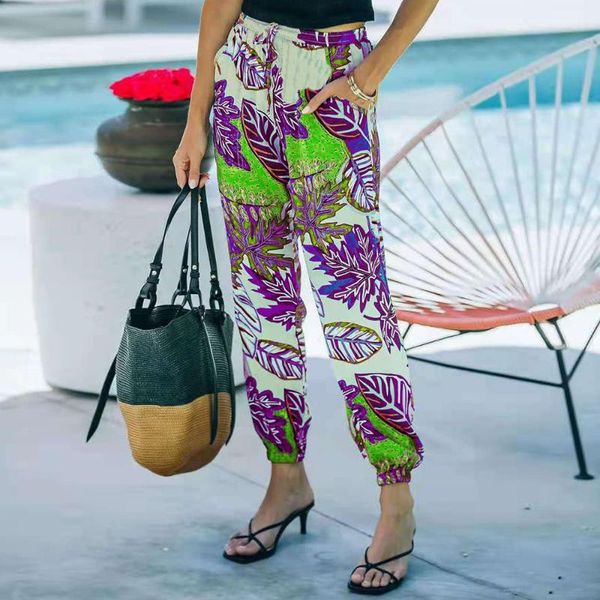 women's pants & capris summer floral print women vintage drawstring elegant trousers female casual elastic waist ladies slim long d30, Black;white
women's pants & capris summer floral print women vintage drawstring elegant trousers female casual elastic waist ladies slim long d30, Black;white