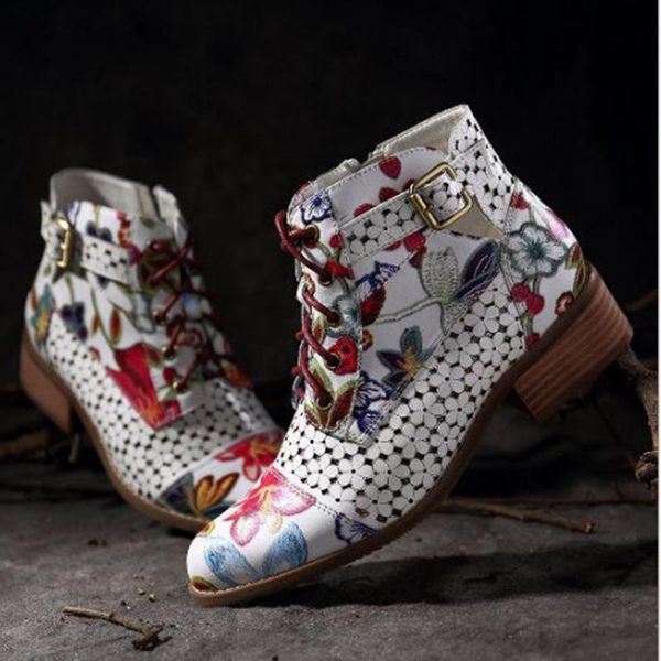 boots 2021 female ankle casual fashion flower low heels belt buckle floral print woman shoes, Black
boots 2021 female ankle casual fashion flower low heels belt buckle floral print woman shoes, Black