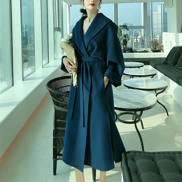 women's wool & blends double-sided cashmere coat female max water ripple cloth 20 autumn winter classic lace-up robe, Black
women's wool & blends double-sided cashmere coat female max water ripple cloth 20 autumn winter classic lace-up robe, Black
