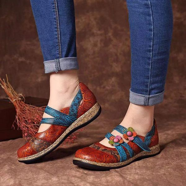 women's single sandals spring autumn retro british flower leather combination splicing colored princess striped wedge flat shoes, Black
women's single sandals spring autumn retro british flower leather combination splicing colored princess striped wedge flat shoes, Black